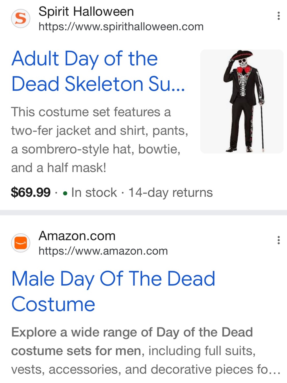 #3021**Spirit Dia de Los Muertos Skeleton Jacket Costume - Black & Red - Picture 9 of 17